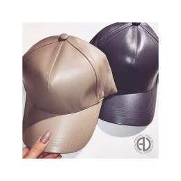 CZAPKA Z DASZKIEM SKÓRKOWA DAMSKA CZ12BOR