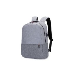 PLECAK SPORTOWY USB SZARY PL150WZ2