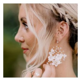 KOLCZYKI ŚLUBNE BOHO WIZYTOWE WISZĄCE Z KRYSZTAŁKAMI STAL SZLACHETNA KOLS01