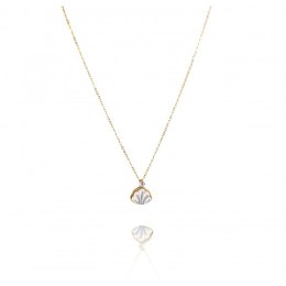 NASZYJNIK STAL CHIRURGICZNA POZŁACANA 14K GOLD NST1615
