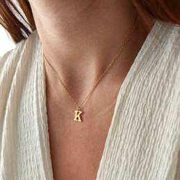 NASZYJNIK STAL CHIRURGICZNA POZŁACANA 14K GOLD NST1617