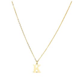 NASZYJNIK STAL CHIRURGICZNA POZŁACANA 14K GOLD NST1617