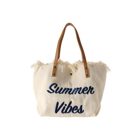 TORBA PLAŻOWA BOHO Z FRĘDZLAMI JASNY KREM TP11B