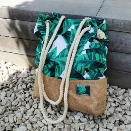 TORBA PLAŻOWA LIŚCIE PLECIONA PL151