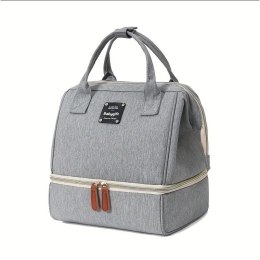 TORBA, ORGANIZER DO WÓZKA 2 KOMORY SZARA 26X23X18CM PLM29SZ