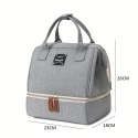 TORBA, ORGANIZER DO WÓZKA 2 KOMORY SZARA 26X23X18CM PLM29SZ