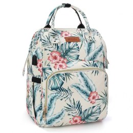 TORBA, ORGANIZER DO WÓZKA PLECAK DLA MAMY KREM 42X26X19CM PL152