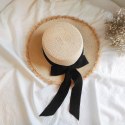 STYLOWY KAPELUSZ DAMSKI PLAŻOWY LETNI SŁOMKOWY KOKARDA CZ49