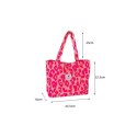 TORBA MATERIAŁOWA DUŻA 58X44X10CM RÓŻOWA PANTERKA TP16