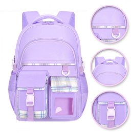 PLECAK PATTERN KRATKA SWEET SZKOLNY UNIWERSALNY, KIESZONKI PL162FIO