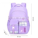 PLECAK PATTERN KRATKA SWEET SZKOLNY UNIWERSALNY, KIESZONKI PL162FIO