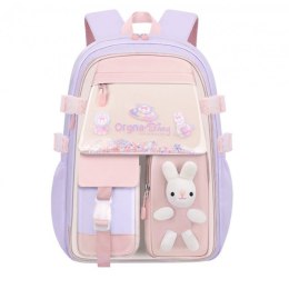 PLECAK RABBIT SWEET SZKOLNY UNIWERSALNY KIESZONKI, ODBLASKI PL163FIO