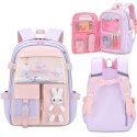 PLECAK RABBIT SWEET SZKOLNY UNIWERSALNY KIESZONKI, ODBLASKI PL163FIO