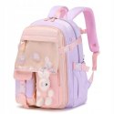 PLECAK RABBIT SWEET SZKOLNY UNIWERSALNY KIESZONKI, ODBLASKI PL163FIO