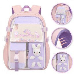 PLECAK RABBIT SWEET SZKOLNY UNIWERSALNY KIESZONKI, ODBLASKI PL163R