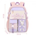 PLECAK RABBIT SWEET SZKOLNY UNIWERSALNY KIESZONKI, ODBLASKI PL163R