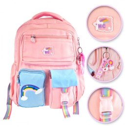 PLECAK RAINBOW SWEET SZKOLNY UNIWERSALNY KIESZONKI, ODBLASKI PL160R