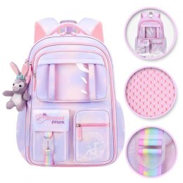 PLECAK RAINBOW SWEET SZKOLNY UNIWERSALNY KIESZONKI Z MASKOTKĄ PL159FIO