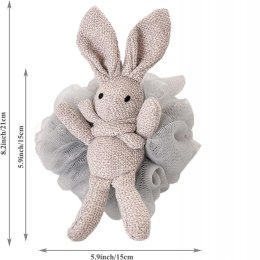 SZCZOTKA GĄBKA DO MYCIA CIAŁA BUNNY NA MOKRO XL 15CM FALBANKI GB10SZ