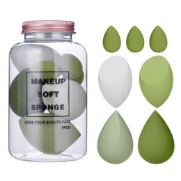ZESTAW 7 GĄBECZEK DO MAKIJAŻU AVOCADO GREEN GB06ZIE
