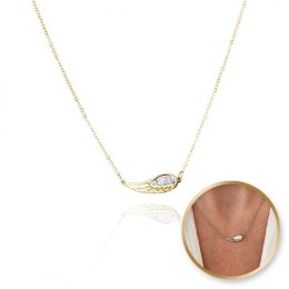 NASZYJNIK STAL CHIRURGICZNA POZŁACANA 14K GOLD NST1614