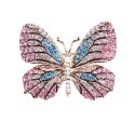 BROSZKA OZDOBNA KRYSZTAŁKI MOTYL BZ156