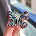 BROSZKA OZDOBNA KRYSZTAŁKI MOTYL BZ156