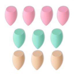 ZESTAW 10 GĄBECZEK DO MAKIJAŻU PASTEL MINT GB11