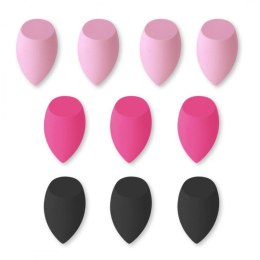 ZESTAW 10 GĄBECZEK DO MAKIJAŻU FUSCHIA GB16