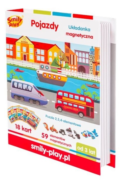 Układanka magnetyczna pojazdy Układanka magnetyczna pojazdy