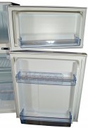 Mała lodówka z zamrażalnikiem 89L 85cm INOX