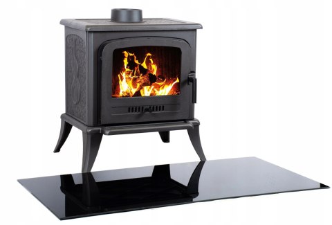 Podstawa szklana hartowana - szyba pod Piec lub Kominek 80x60 cm CZARNA Podstawa szklana hartowana - szyba pod Piec lub Kominek 80x60 cm CZARNA