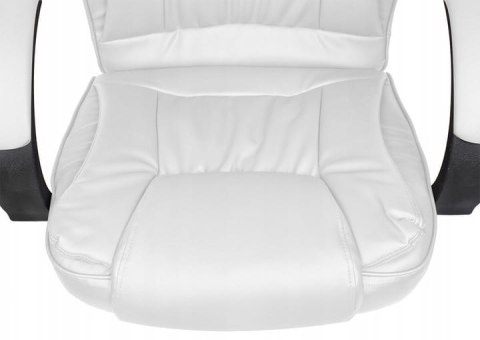 FOTEL BIUROWY SKÓRA EKO - BIAŁY MALATEC