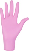 RĘKAWICE NITRYLOWE 100 SZTUK / RÓŻOWE / NITRYLEx PINK (XS 5-6)