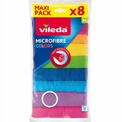 ŚCIERECZKA VILEDA MIKROFIBRA COLORS 8 SZT. ŚCIERECZKA VILEDA MIKROFIBRA COLORS 8 SZT.