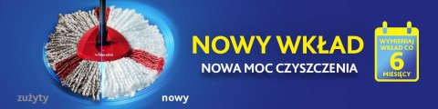 WKŁAD DO MOPA OBROTOWEGO VILEDA TURBO 2W1 2SZT. WKŁAD DO MOPA OBROTOWEGO VILEDA TURBO 2W1 2SZT.