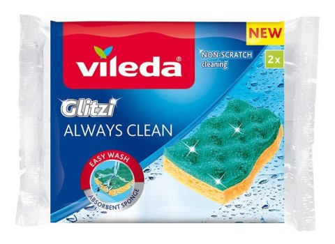 ZMYWAK WISKOZOWY VILEDA GLITZI ALWAYS CLEAN 2 SZT. ZMYWAK WISKOZOWY VILEDA GLITZI ALWAYS CLEAN 2 SZT.