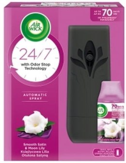 AIR WICK FRESHMATIC KSIĘŻYCOWA LILIA OTULONA SATYNĄ/SATIN MOON LILY 250 ML KOMPLET