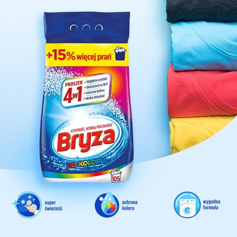 BRYZA 4W1 PROSZEK COLOR 6,825KG / 105 PRAń BRYZA 4W1 PROSZEK COLOR 6,825KG / 105 PRAń