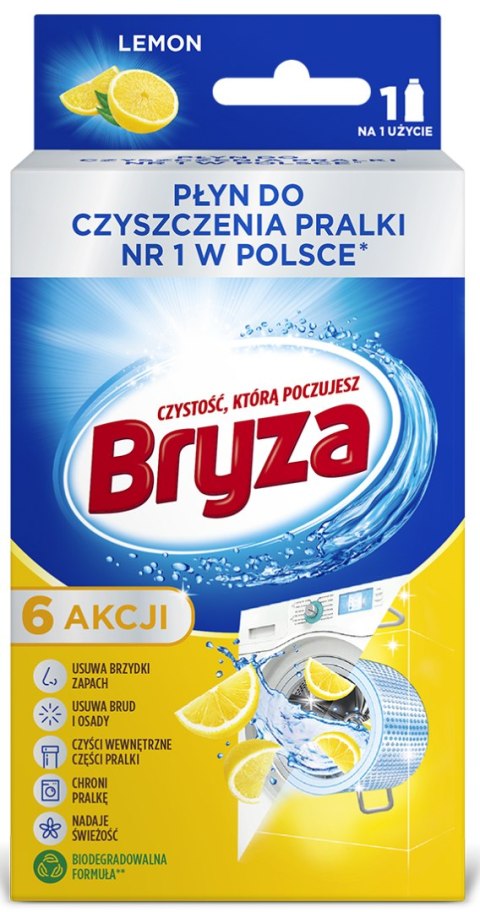 BRYZA PŁYN DO CZYSZCZENIA PRALKI LEMON 250ML BRYZA PŁYN DO CZYSZCZENIA PRALKI LEMON 250ML