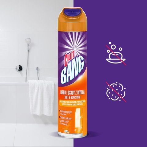 CILLIT BANG AKTYWNA PIANA OSADY Z MYDŁA I PRYSZNICE 600ML CILLIT BANG AKTYWNA PIANA OSADY Z MYDŁA I PRYSZNICE 600ML