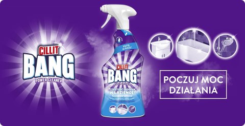 CILLIT BANG POWER CLEANER CZYSTOŚĆ I POŁYSK W ŁAZIENCE 750ML SPRAY CILLIT BANG POWER CLEANER CZYSTOŚĆ I POŁYSK W ŁAZIENCE 750ML SPRAY