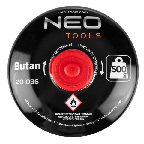 NABÓJ Z GAZEM BUTAN 500G, NAKRĘCANY NABÓJ Z GAZEM BUTAN 500G, NAKRĘCANY