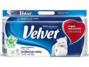 PAPIER TOALETOWY VELvET DELIKATNIE BIAŁY - 8 ROLEK