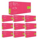 RĘKAWICE NITRYLOWE 100 SZT. NITRYLEx MAGENTA - 10 SZT. (S 6-7)