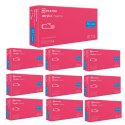 RĘKAWICE NITRYLOWE 100 SZT. NITRYLEx MAGENTA - 10 SZT. (S 6-7)
