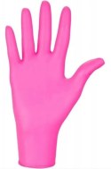 RĘKAWICE NITRYLOWE 100 SZT. NITRYLEx MAGENTA (L 8-9)