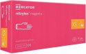 RĘKAWICE NITRYLOWE 100 SZT. NITRYLEx MAGENTA (M 7-8)