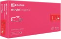 RĘKAWICE NITRYLOWE 100 SZT. NITRYLEx MAGENTA (M 7-8)