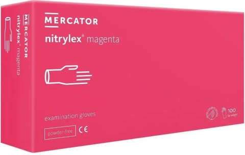 RĘKAWICE NITRYLOWE 100 SZT. NITRYLEx MAGENTA (S 6-7) RĘKAWICE NITRYLOWE 100 SZT. NITRYLEx MAGENTA (S 6-7)